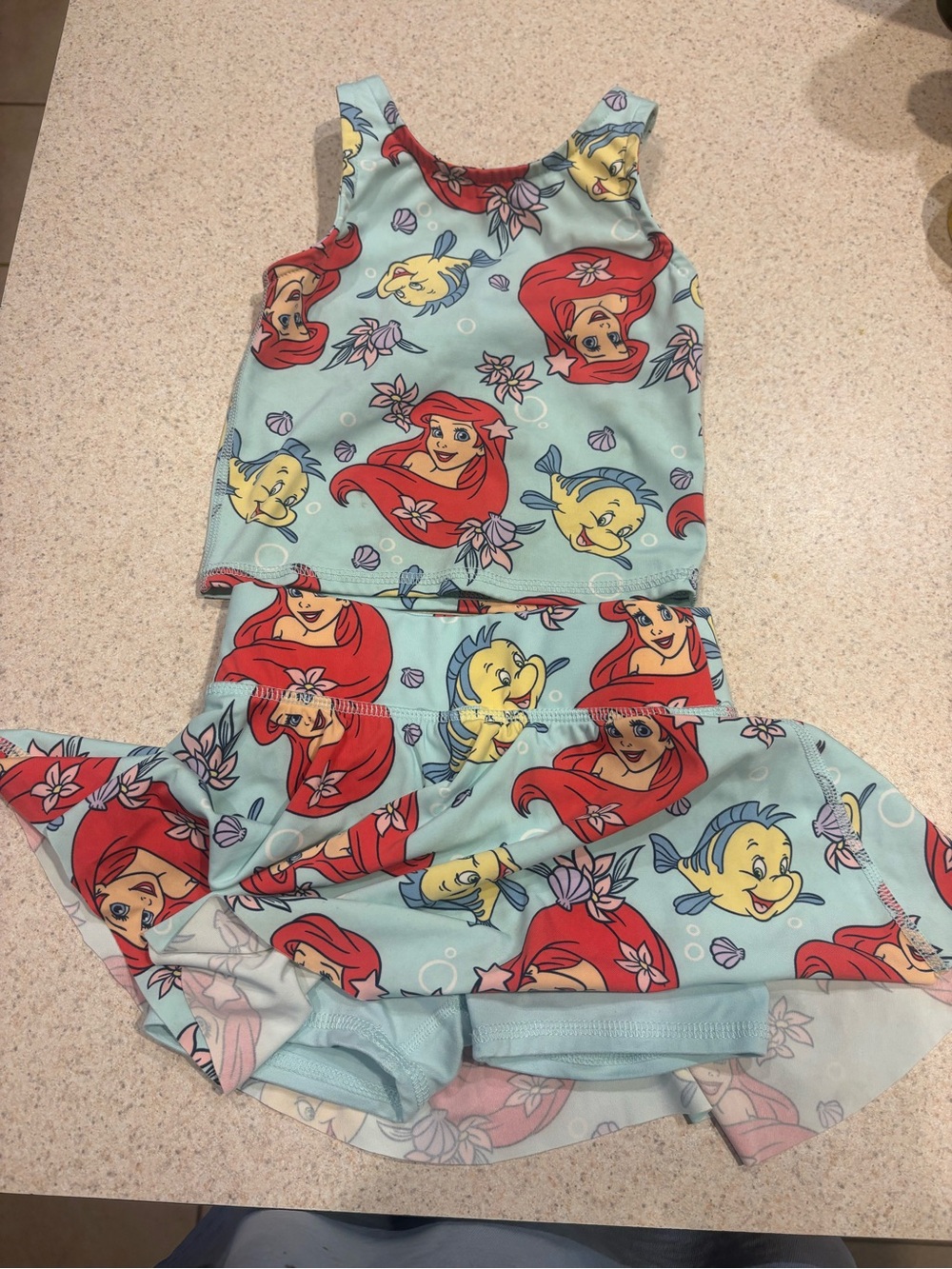 Disney Ariel athletic set 3T
